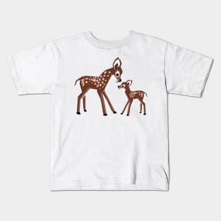 Cute Animals. Baby Deer Kids T-Shirt